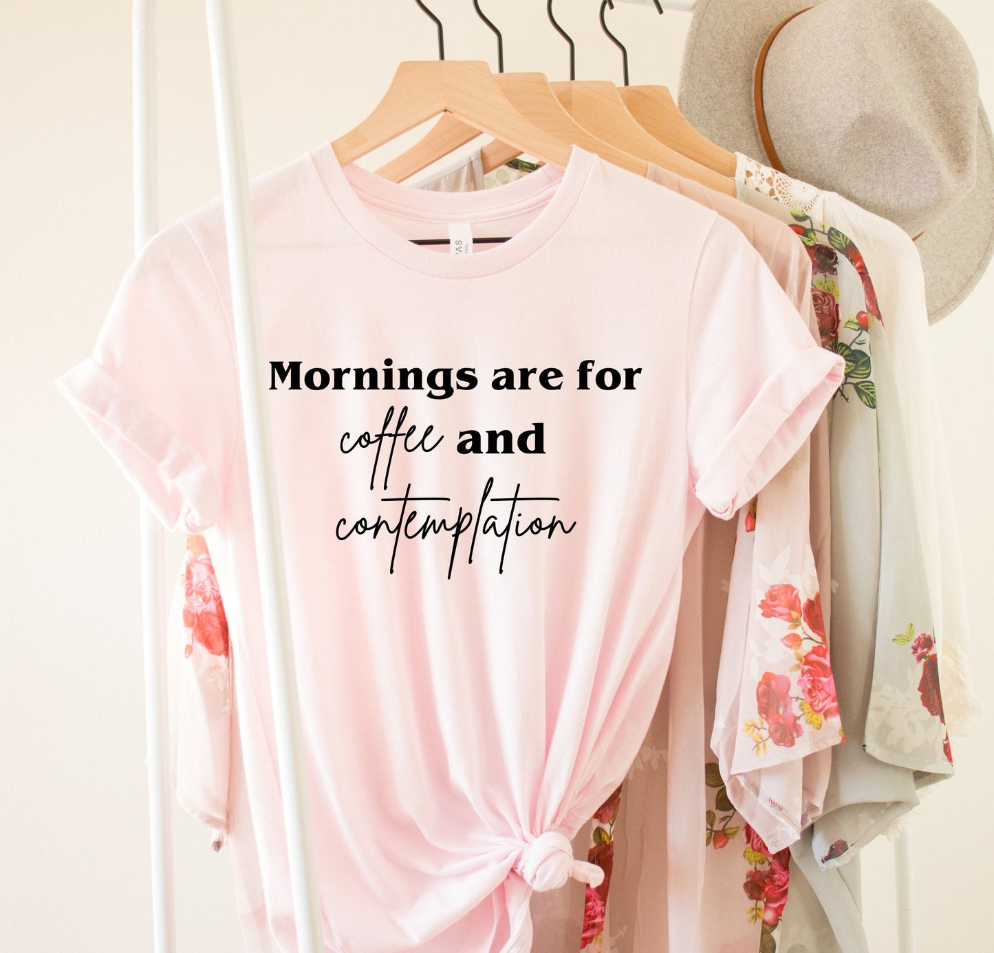 Mornings Are For Coffee And Contemplation Shirt - Perfect Gift For Coffee Lovers