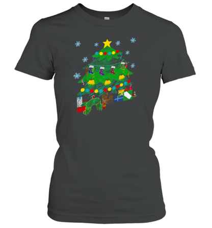 Caterpillar Under The Christmas Tree Teacher T-Shirt