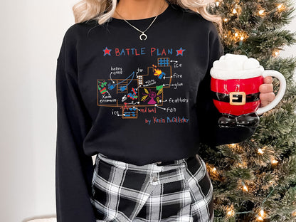 Battle Plan Christmas Tee For Kids, Kevin Home Alone Graphic