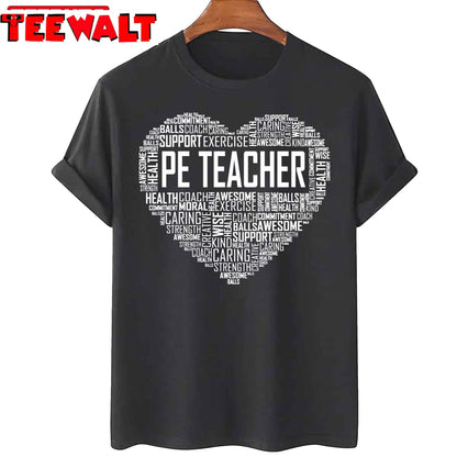 Pe Teacher Heart Unisex T-Shirt