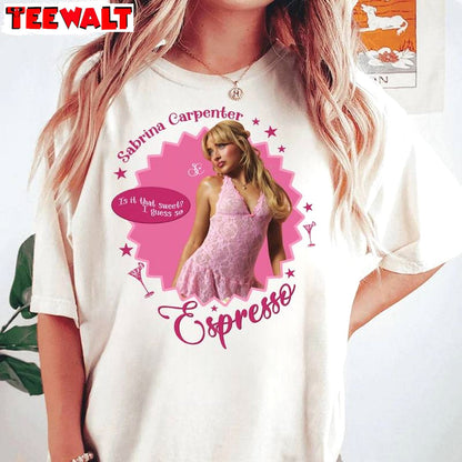 Sabrina Carpenter New Rare Shirt, Creative Fashion Concert Short Sleeve Crewneck