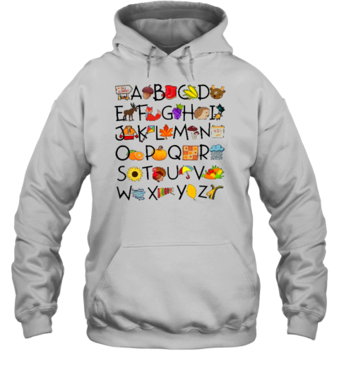 Fall Alphabet Teacher T-Shirt