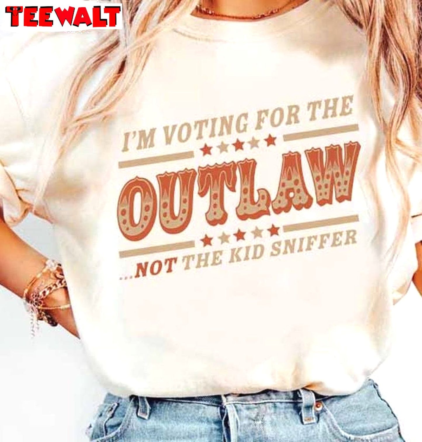 Funny Voting Convicted Felon Unisex Hoodie, Limited I'm Voting For The Outlaw Not The Kid Sniffer T-