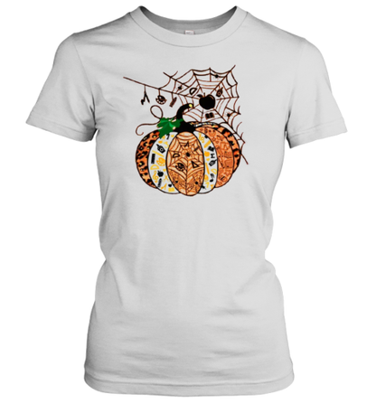 Halloween Pumpkins With Spider Webs T-Shirt