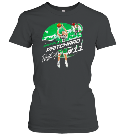 Payton Pritchard Boston Celtics City Emblem Signature Vintage T-Shirt