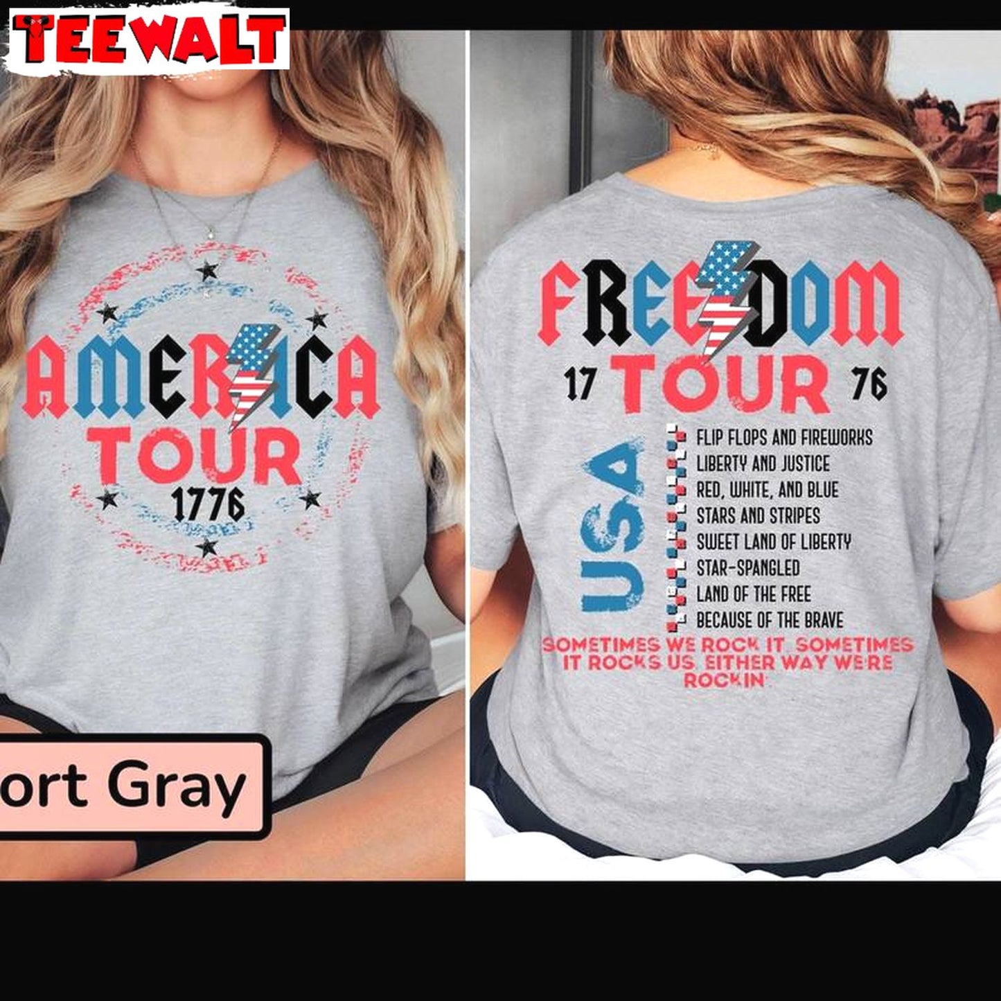 1776 Independence Day Inspirational Sweatshirt , Comfort America Tour