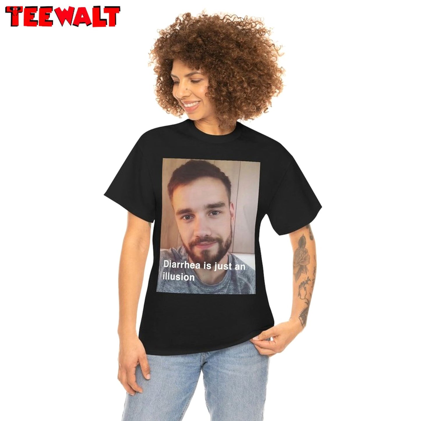 Trendy Liam Payne Cursed One Direction Shirt, Diarrhea Just An Illusion Tee, Tops