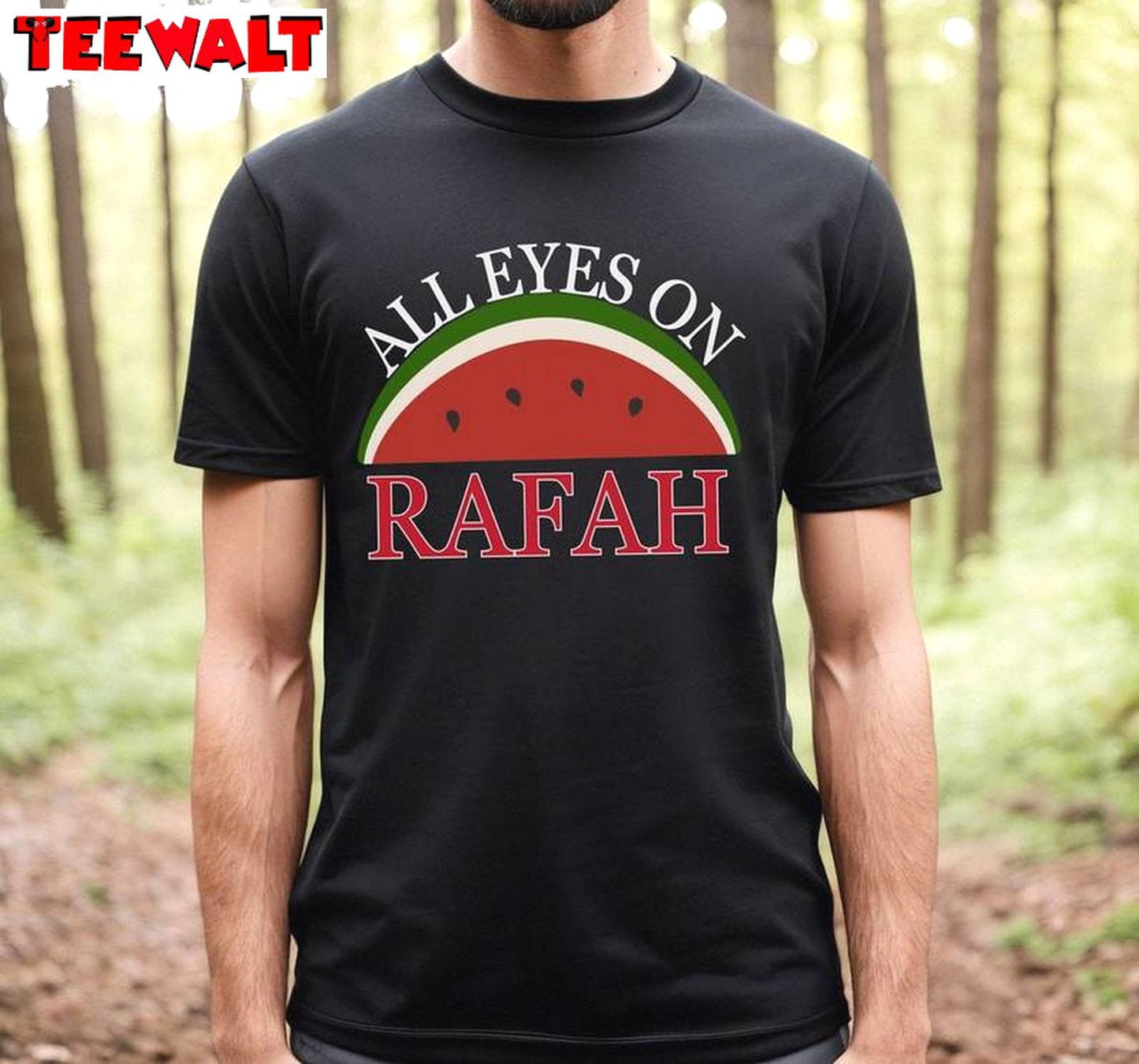 Limited Watermelon Sweatshirt , Cool Design All Eyes On Rafah Shirt Long Sleeve