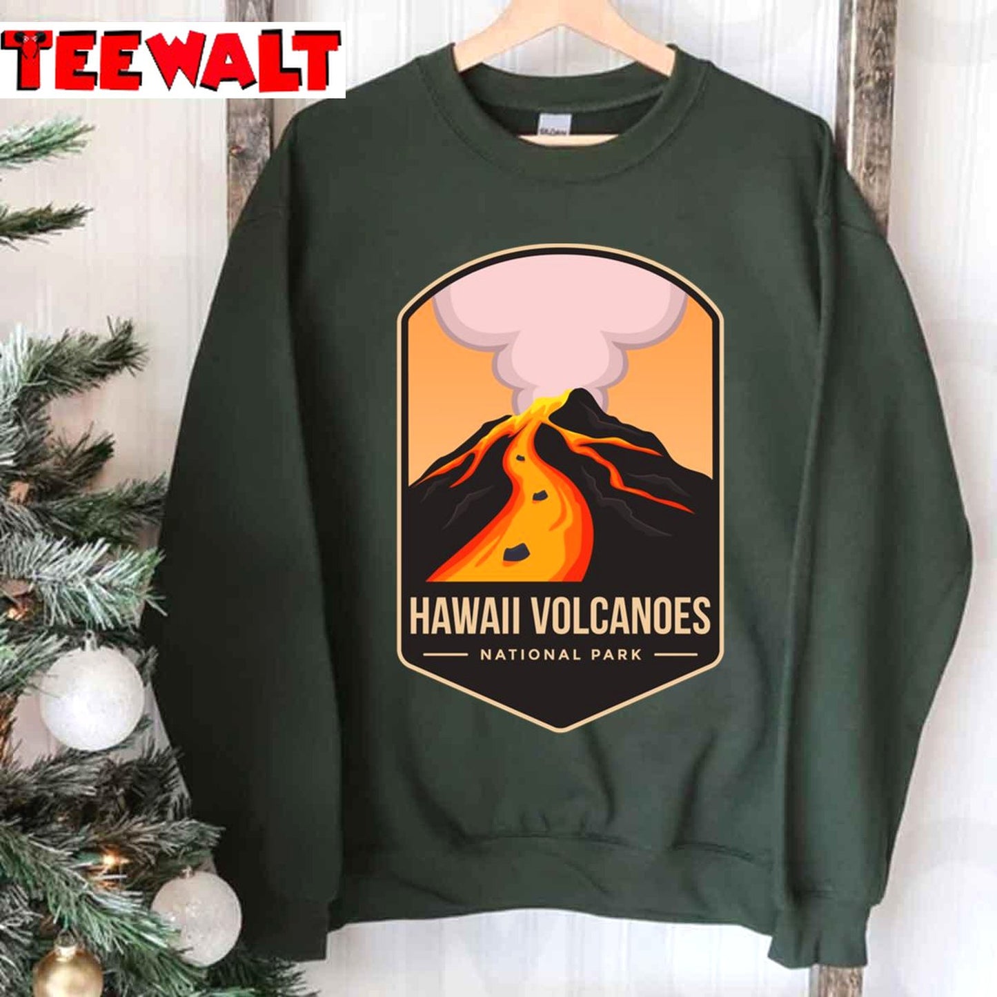 Hawaii Volcanoes National Park Vintage Unisex Hoodie