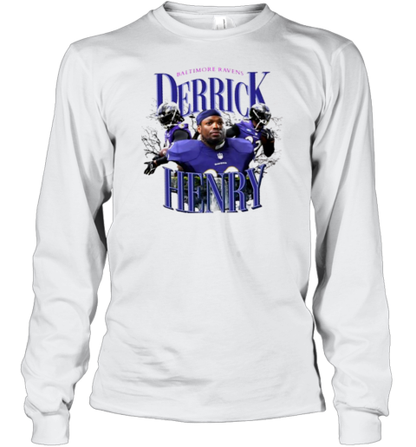 Derrick Henry Baltimore Ravens Waterfall T-Shirt