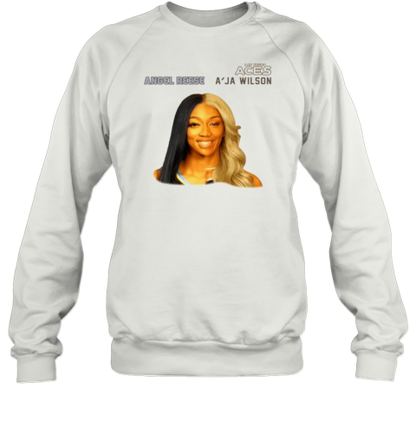 A&#39Ja Wilson Angel Reese Las Vegas Aces 225 T-Shirt