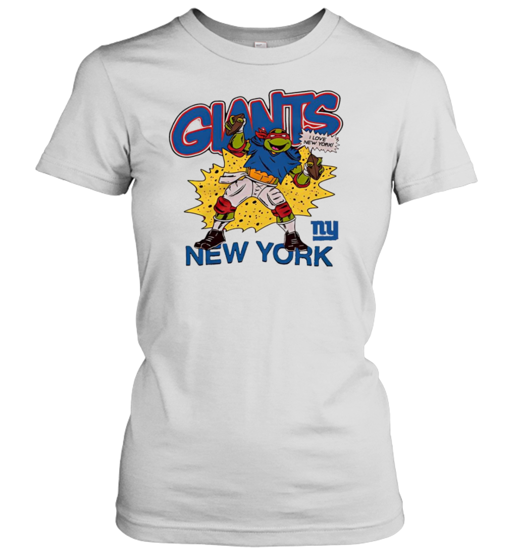 New York Giants Ninja Turtles Raphael I Love New York T-Shirt