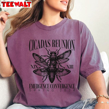 Cicada Apocalypse Shirt, Limited Edition Cicadas Reunion Unisex Hoodie Long Sleeve