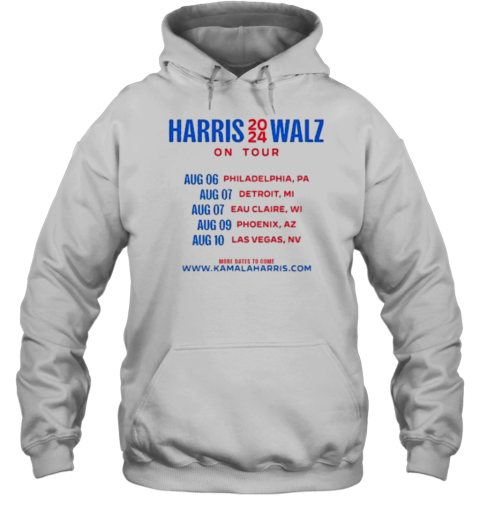 Harris Walz 2024 On Tour T-Shirt