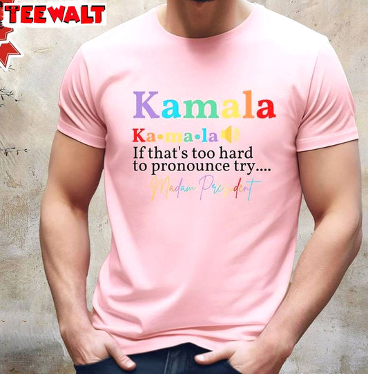 Colorful Kamala Definition Shirt, Female President