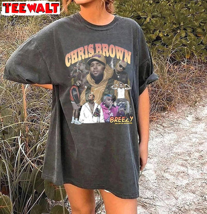 Limited Chris Brown Shirt, Must Have Crewneck Long Sleeve Gift For Fan