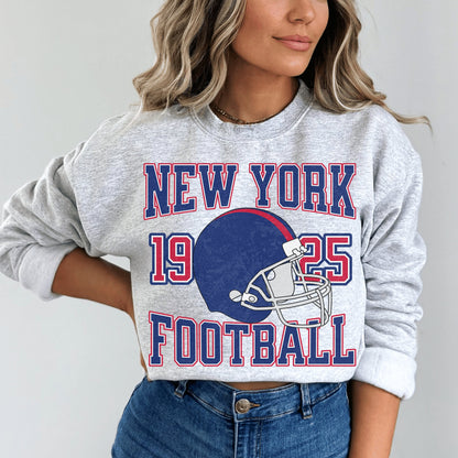 Giant Sweatshirt New York Football Crewneck Vintage Fan T-Shirt Gift