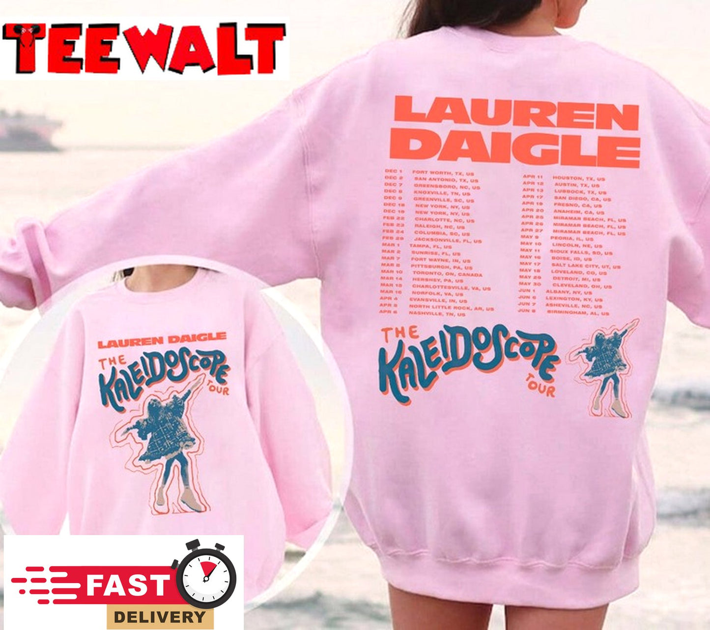 NEW 2024 Lauren Daigle The Kaleidoscope Tour 2023-24 Sweatshirt