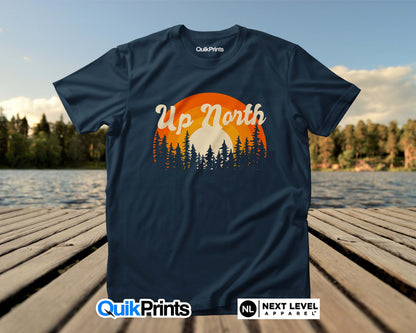 Up North Retro Sunset T-Shirts