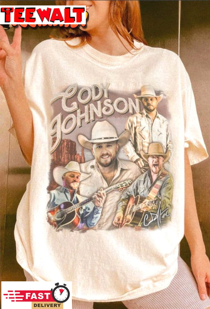 Vintage Cody Johnson Shirt, The Leather Tour 2024 New Album T Shirt