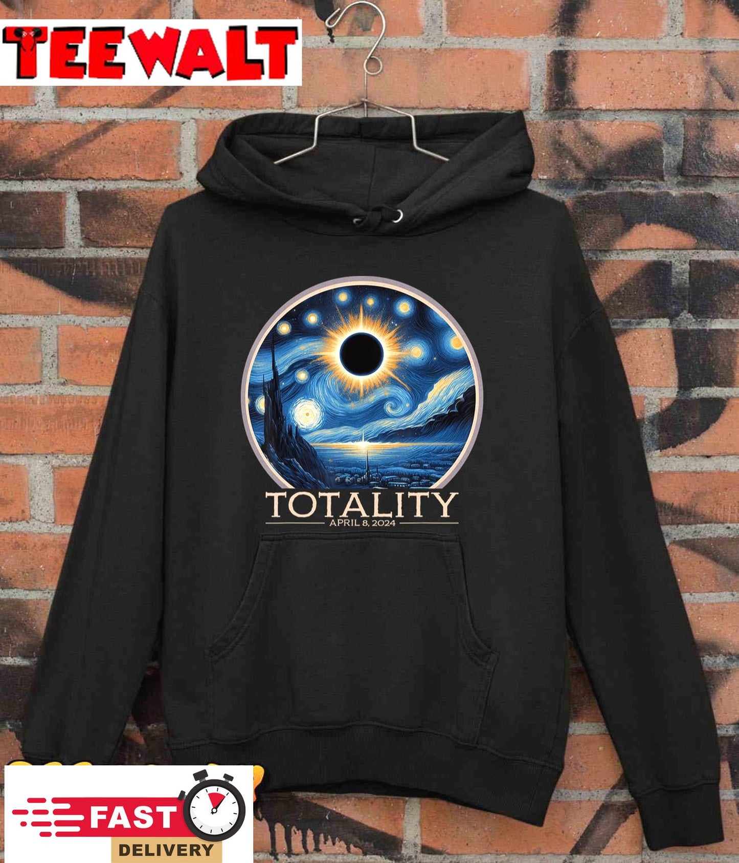 Totality April 8 2024 Astronomy Solar Eclipse Men Boys Girls T-Shirt