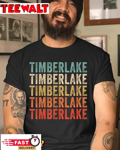 Retro Timberlake Personalized Name I Love Timberlake Vintage T-Shirt