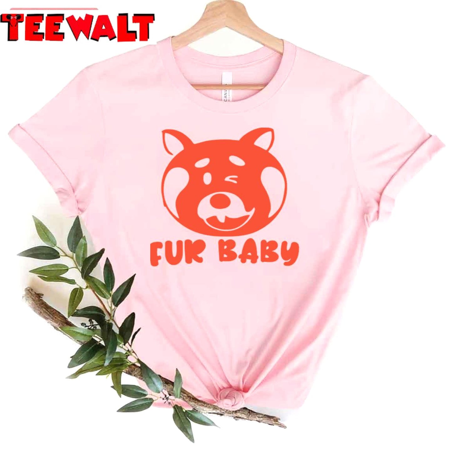 Fur Baby Panda Turning Red Unisex T-Shirt