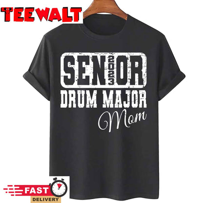 Retro Class of 2023 Senior Drum Major Matching Family Mom T-Shirt