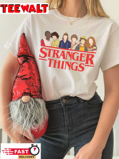 Stranger Things Characters Inspired Crewneck T Shirt