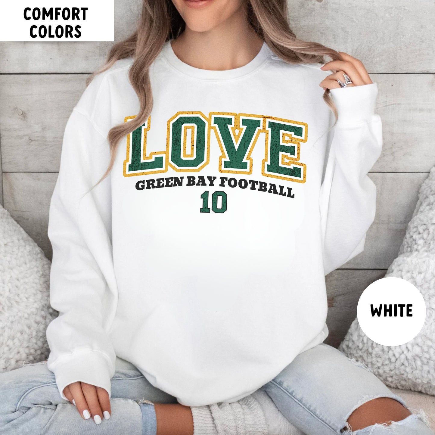 Vintage Green Bay Football Sweatshirt - Jordan Love Comfort Style Shirt