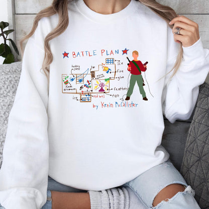 Funny Battle Plan Map Christmas Sweatshirt, Holiday Gift