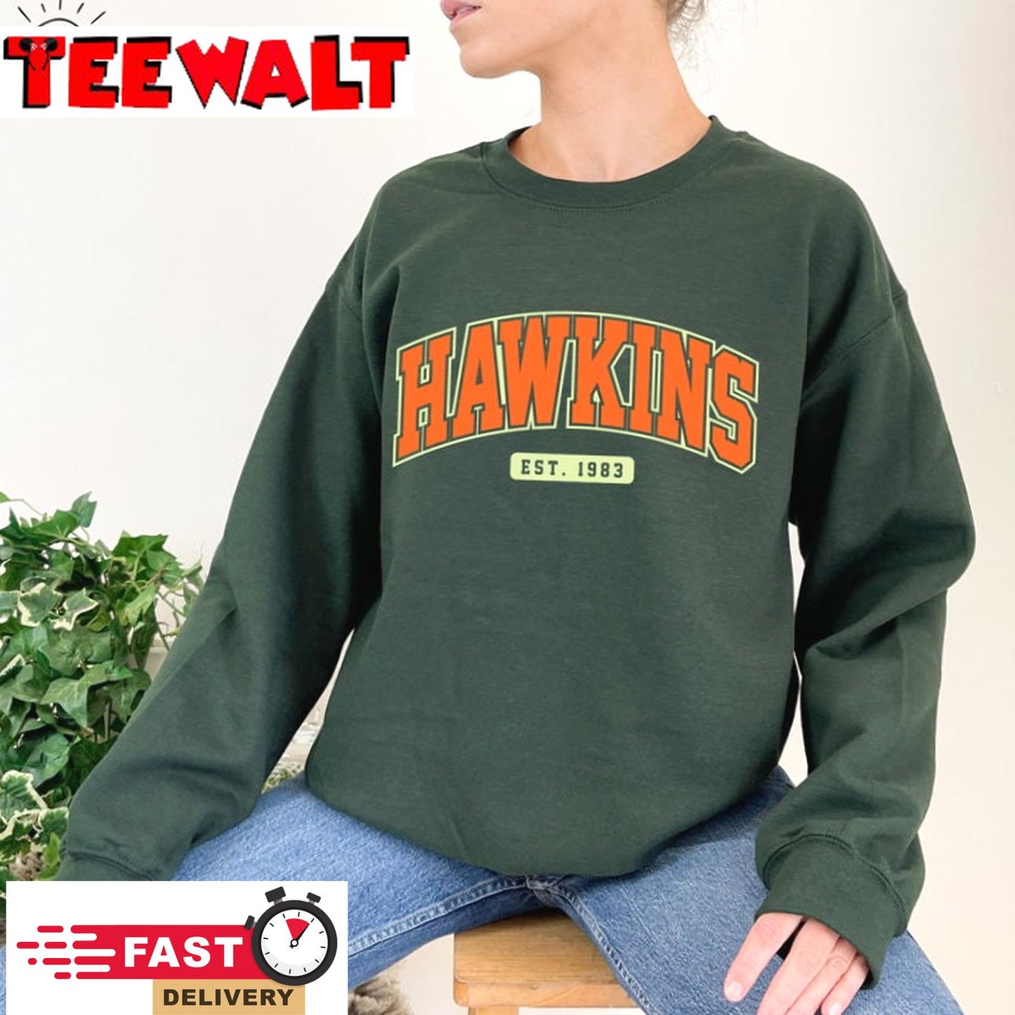 Hawkins Est 1983 T Shirt