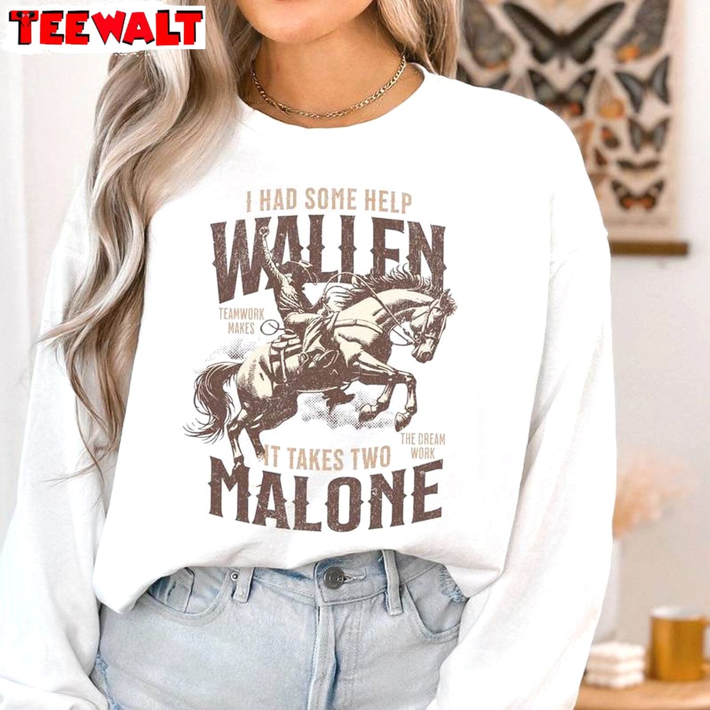 Must Have Wallen And Malone Unisex Hoodie, Unique I Had Some Help Shirt Long Sleeve