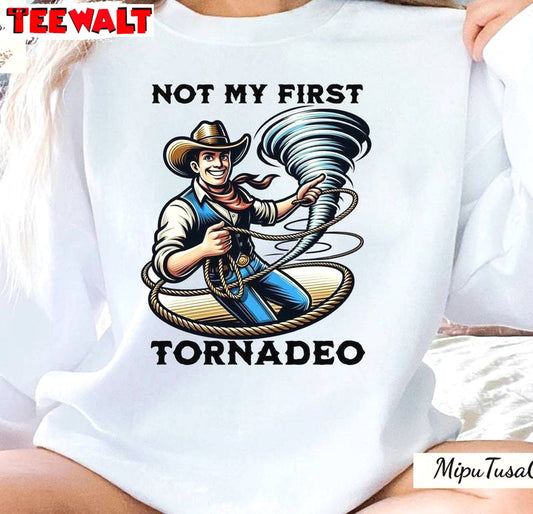 Funny Tornado Chaser Cowboy Glen Powell Shirt, Movie Unisex T Shirt Crewneck