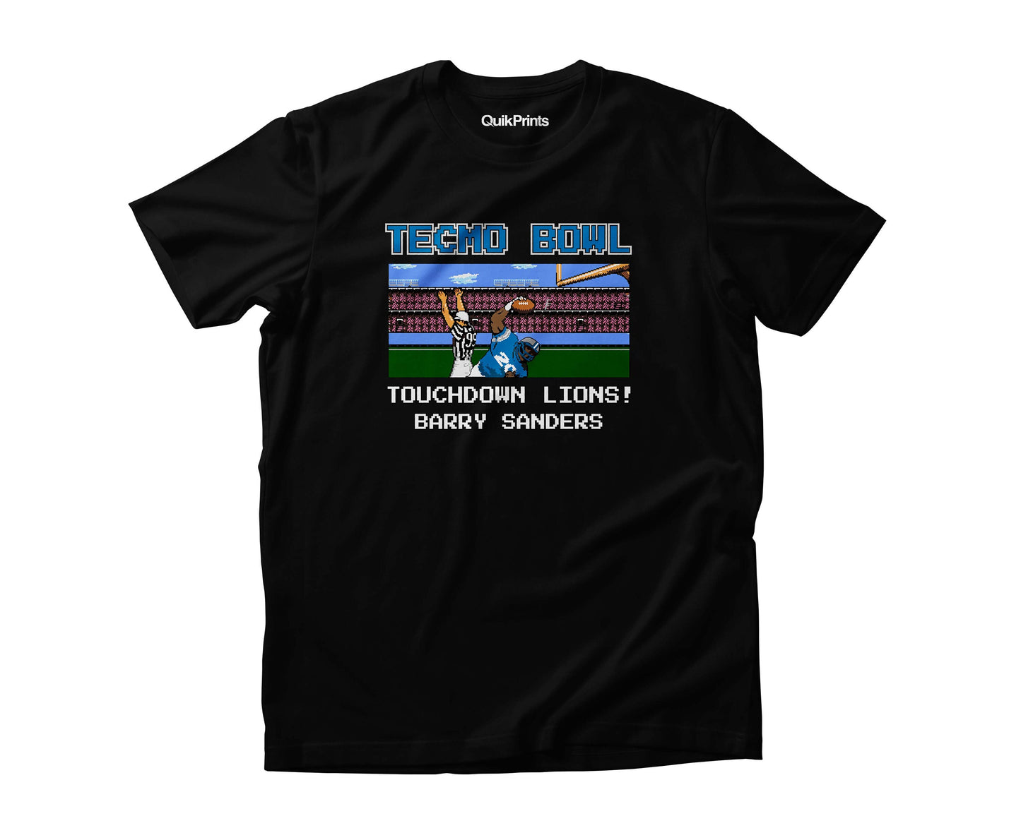 Detroit Touchdown Tecmo - Lions Football Shirt - Custom Made