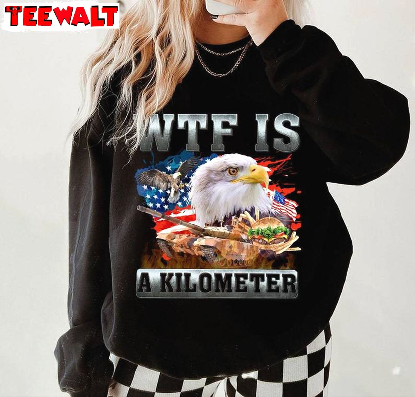 4th Of July Meme Inspirational T Shirt , Trendy Wtf Is A Kilometer Meme Shirt Short Sleeve