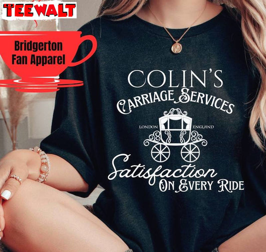 Colins Carriage Short Sleeve , Trendy Penelope And Colin Bridgerton Shirt Tank Top