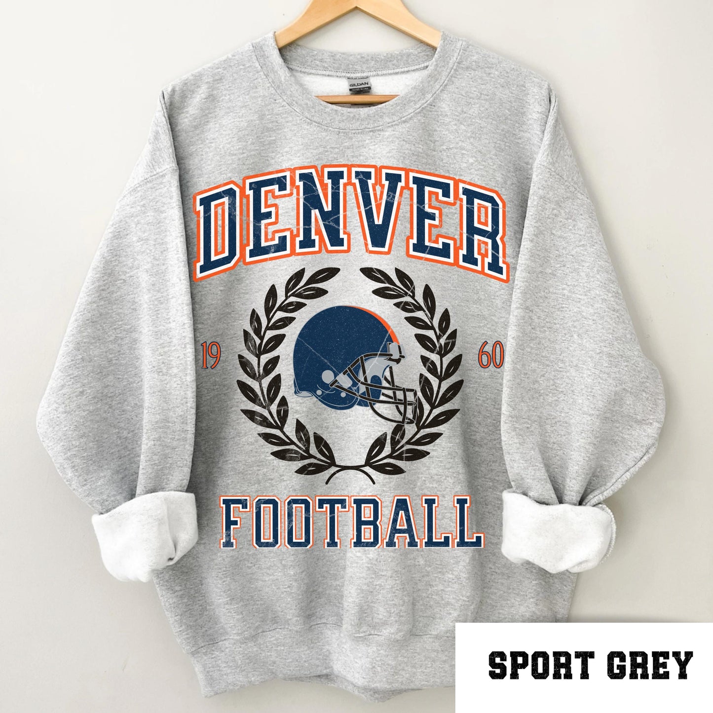 Vintage Denver Football Crewneck Sweatshirt - Perfect For Game Day