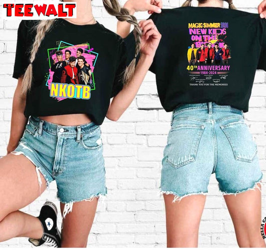 Must Have 40th Anniversary Sweatshirt , New Rare New Kids On The Block Shirt Tank Top