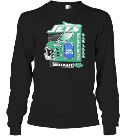 New York Jets Bud Light Gotham City Football T-Shirt