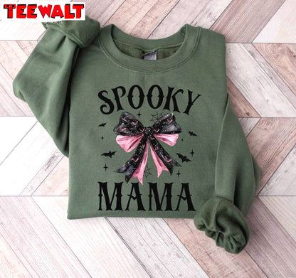 Funny Halloween Moms Sweatshirt , Must Have Spooky Mama Shirt Unisex Hoodie