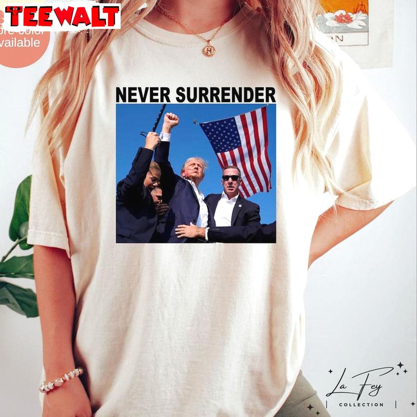 Groovy Never Surrender Shirt, Must Have Fight Trump Short Sleeve Long Sleeve