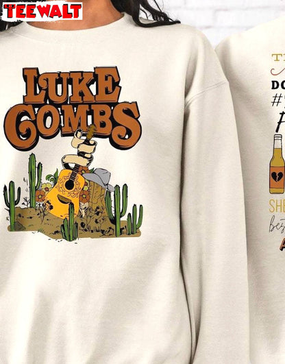 Luke Combs World Tour Inspirational Shirt, Neutral Country Music Sweatshirt Unisex Hoodie