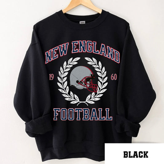 New England Football Sweatshirt - Vintage Patriot Crewneck Gift Shirt