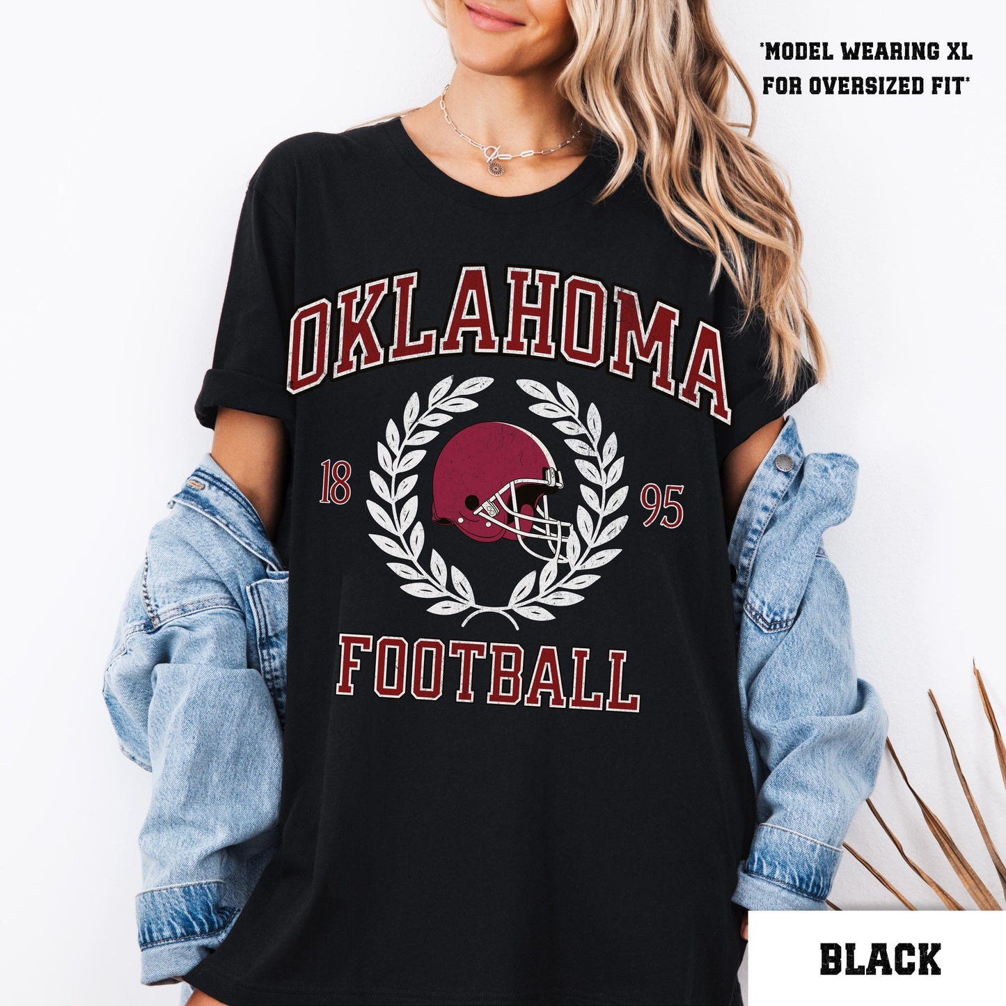 Oklahoma Football Shirt - Comfort Colors College Game Day Varsity Tee