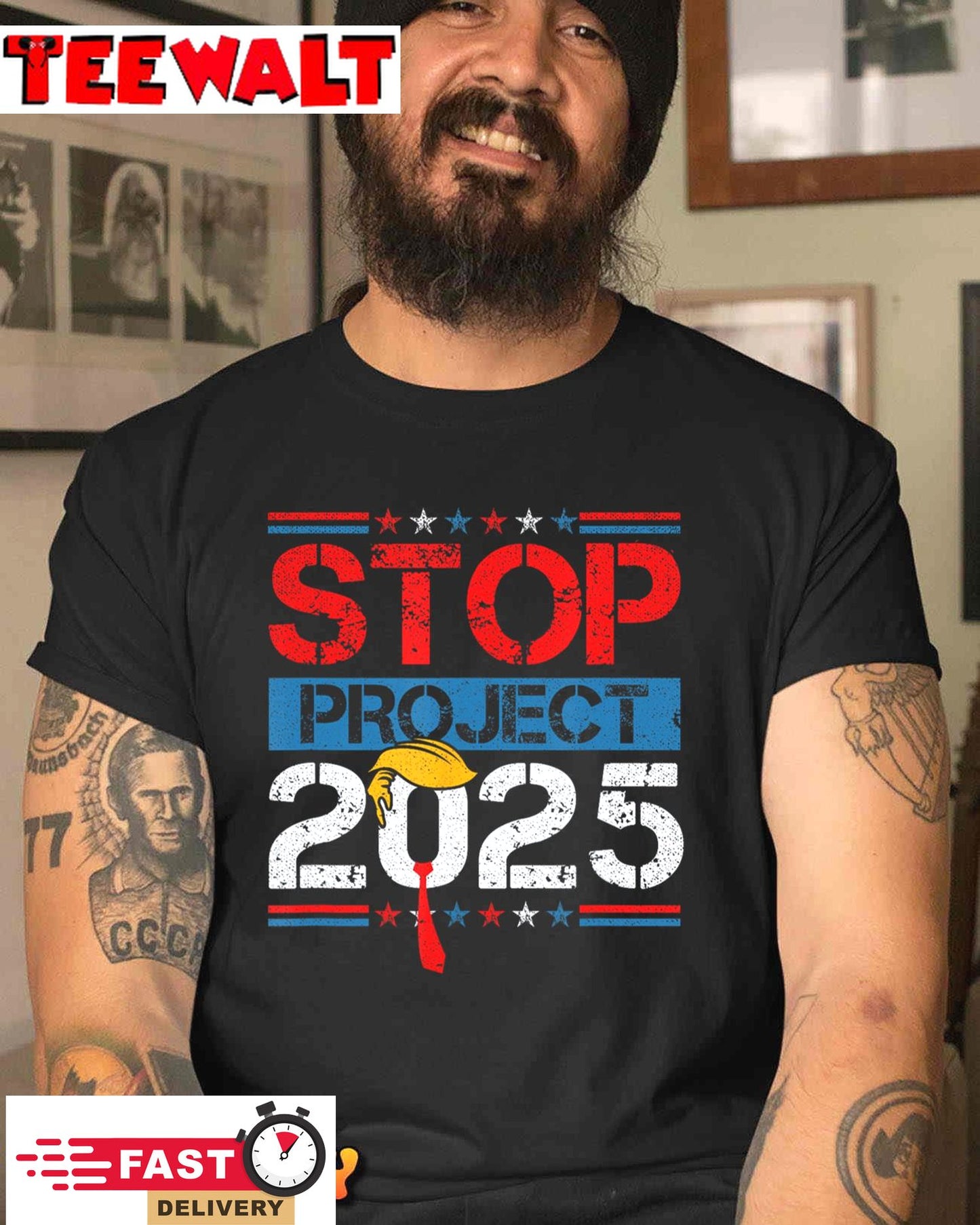 Stop Project 2025 Trump's Project Anti Trump T-Shirt