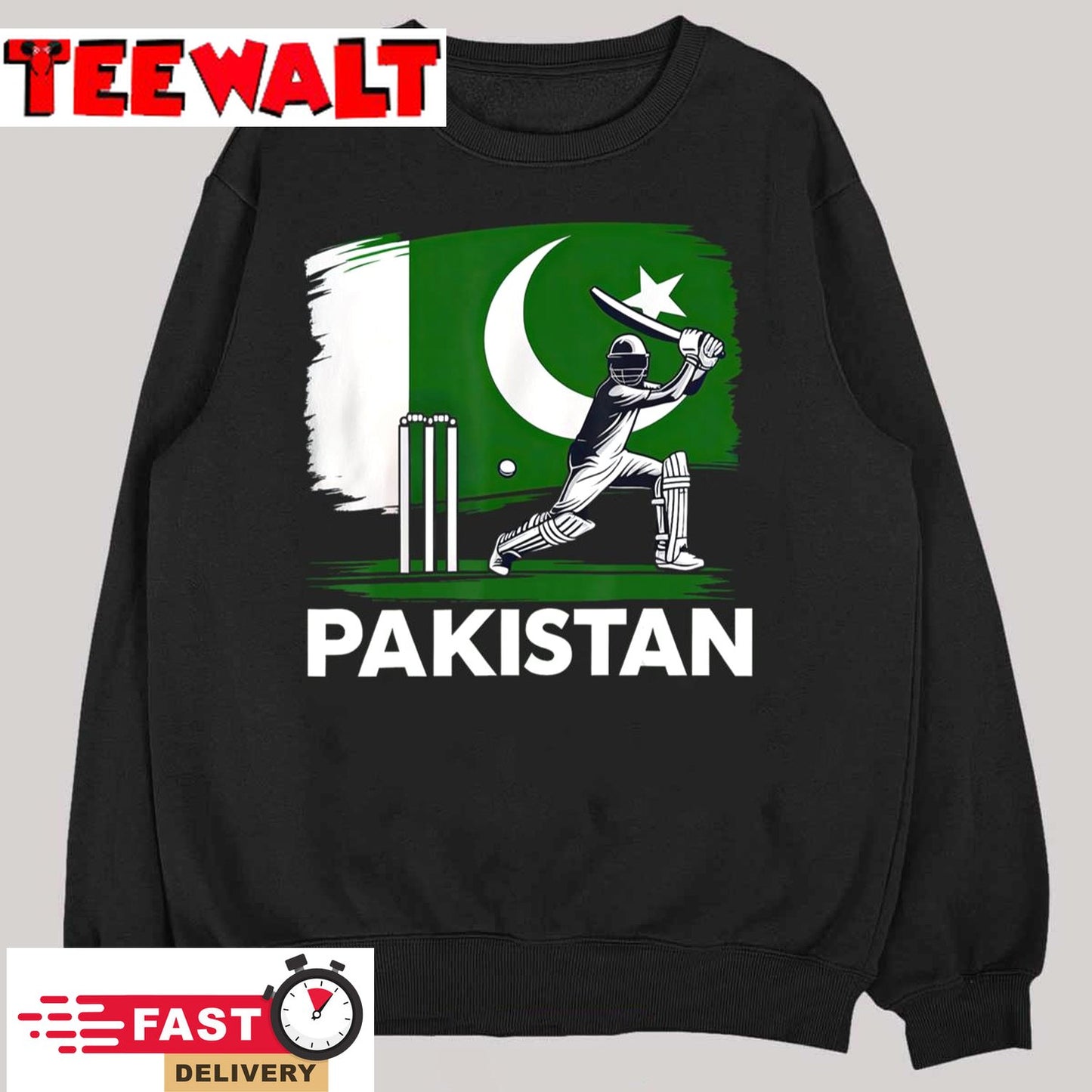 Pakistan Cricket Jersey 2024 Cricket Flag of Pakistan T-Shirt