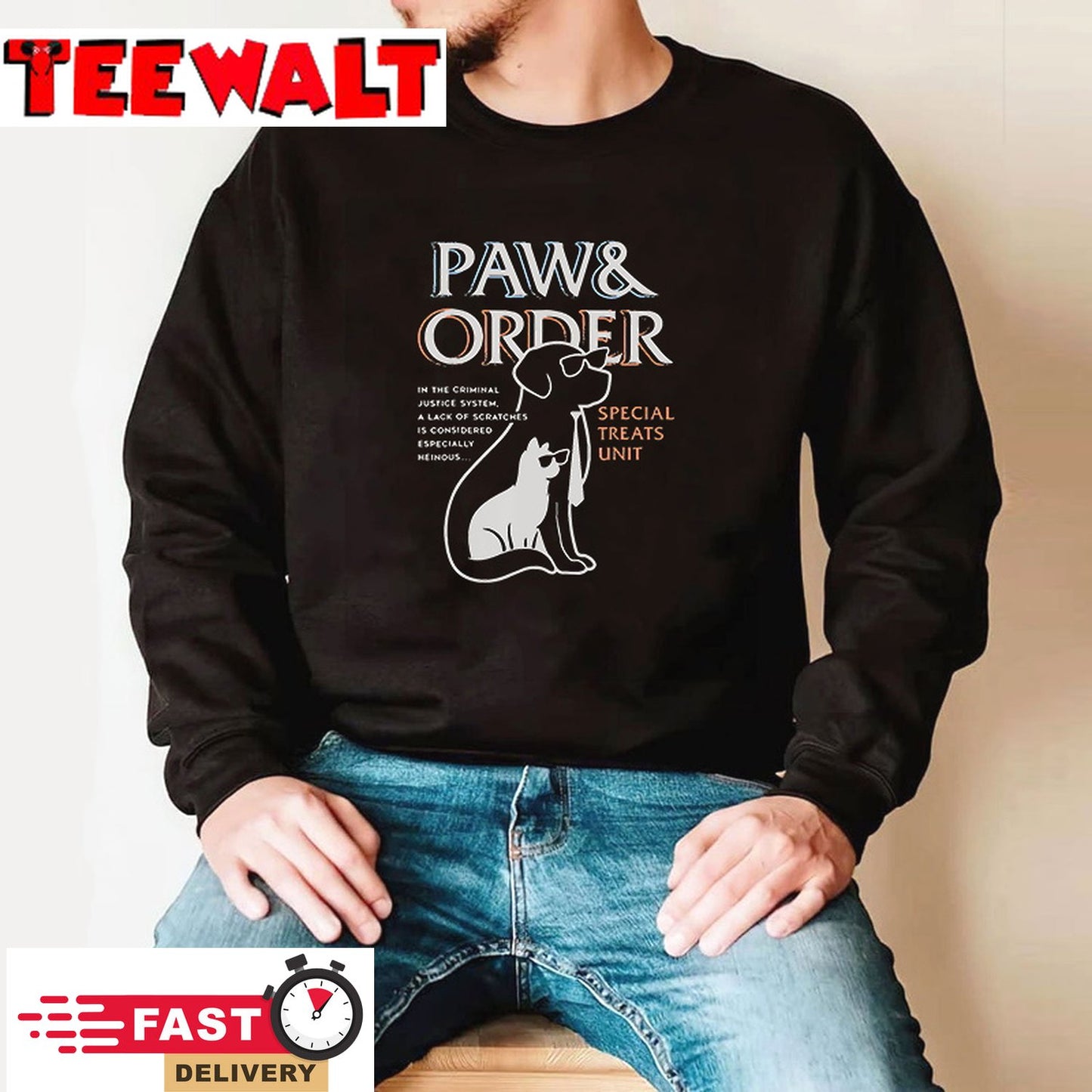 Paw and Order Special Feline Unit Pets Training Dog And Cat T-Shirt