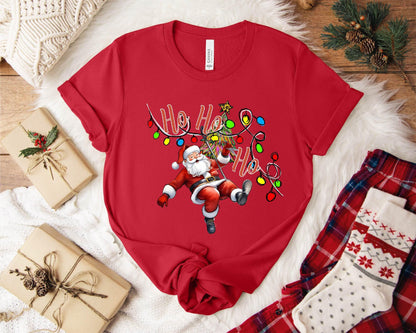 Santa Claus Elf Christmas Shelf Shirt Funny Tee