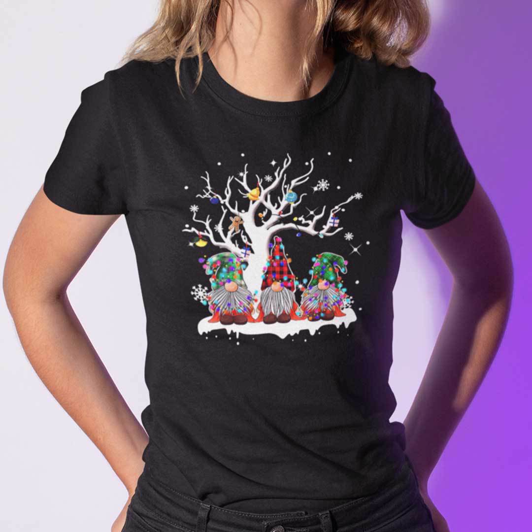 Merry Christmas Gnome Shirt Tree Light